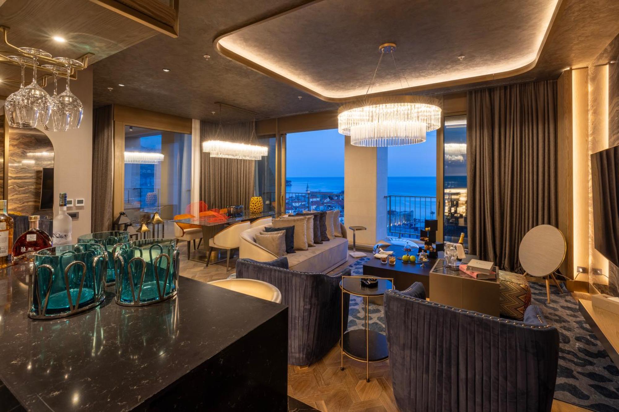 Merit Starlit Hotel & Residences Будва Экстерьер фото